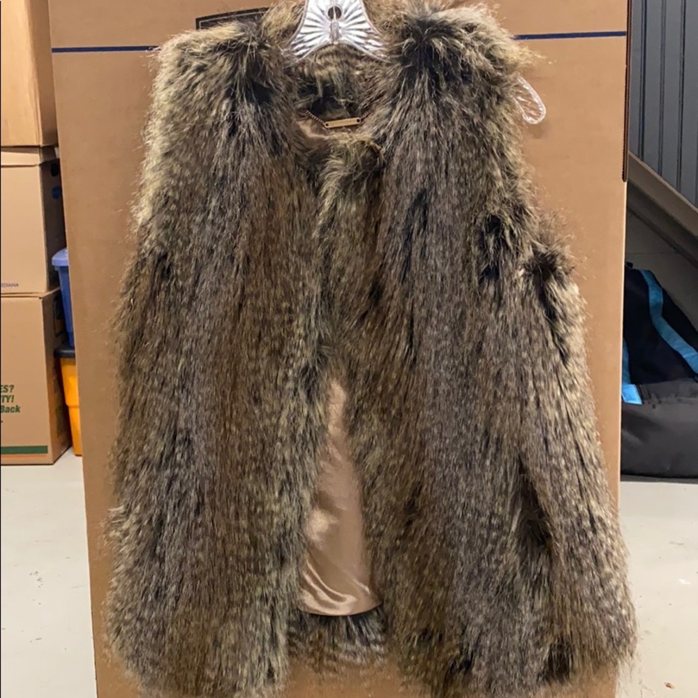 Trina Turk faux fur vest